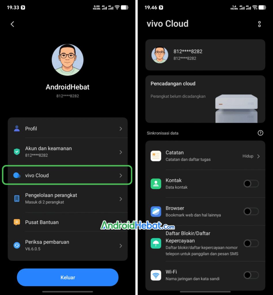 cara buat akun Vivo