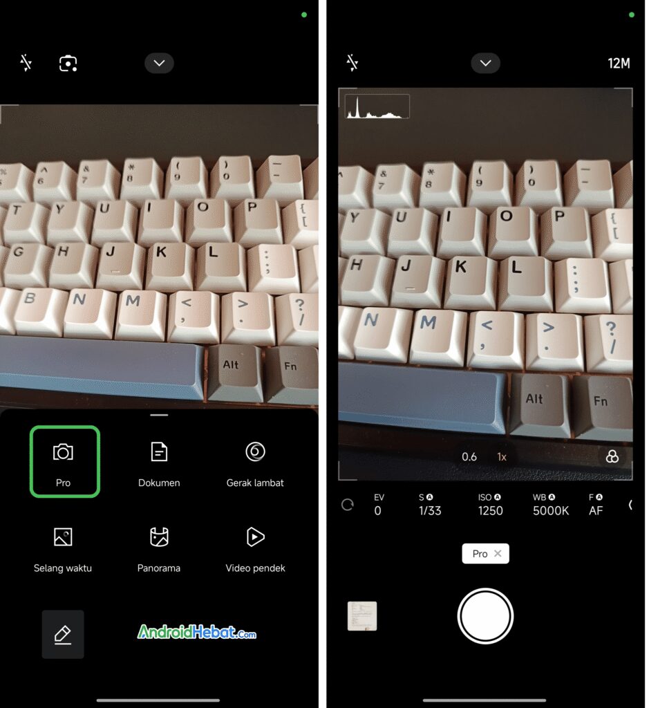 cara mode pro kamera xiaomi