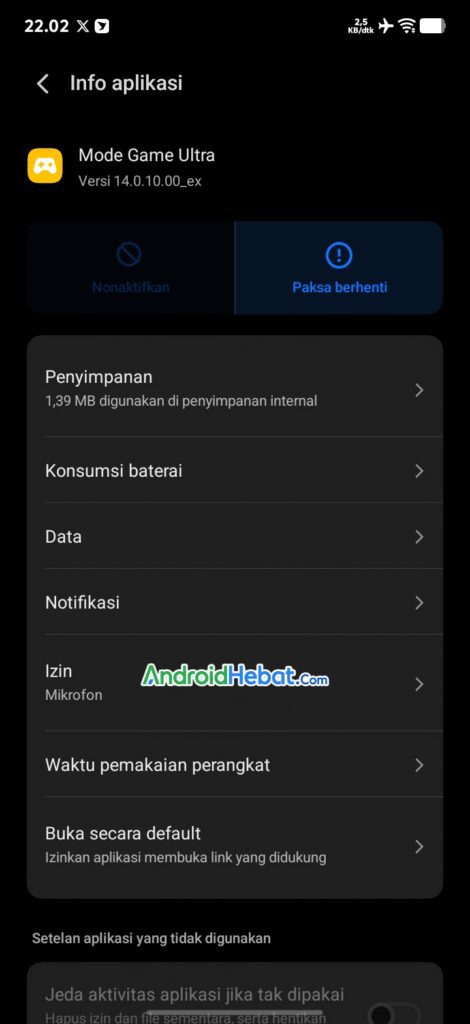 cek versi mode ultra game Vivo