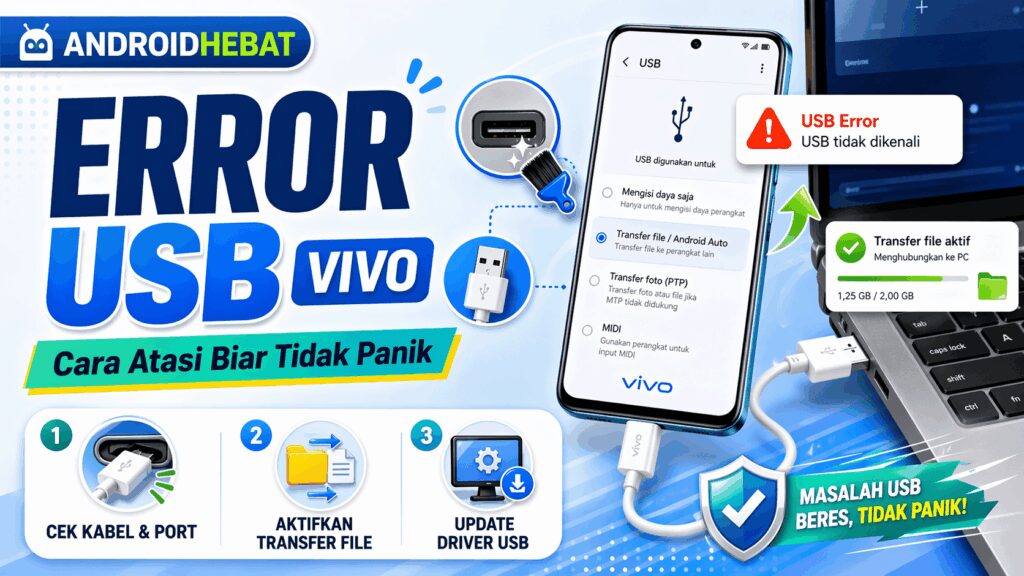 Solusi USB bermasalah di Vivo