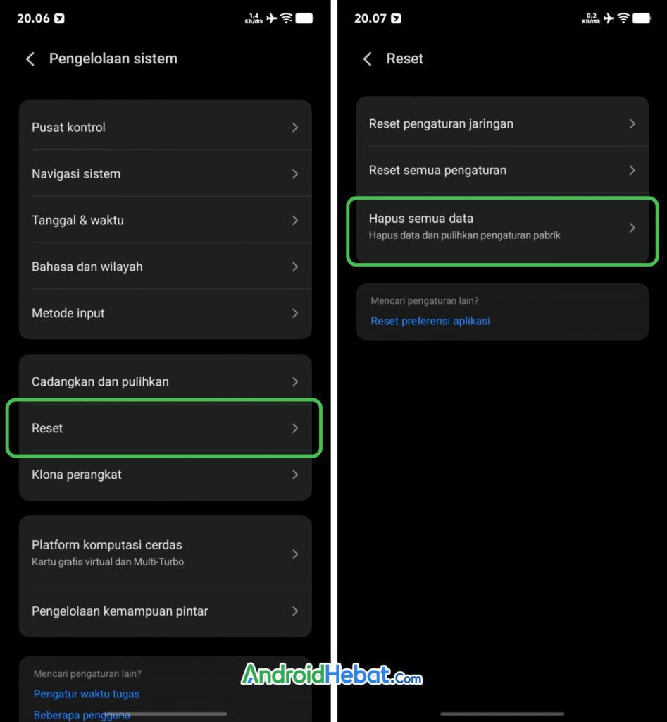 Reset Vivo ke Pengaturan Pabrik di OriginOS 6