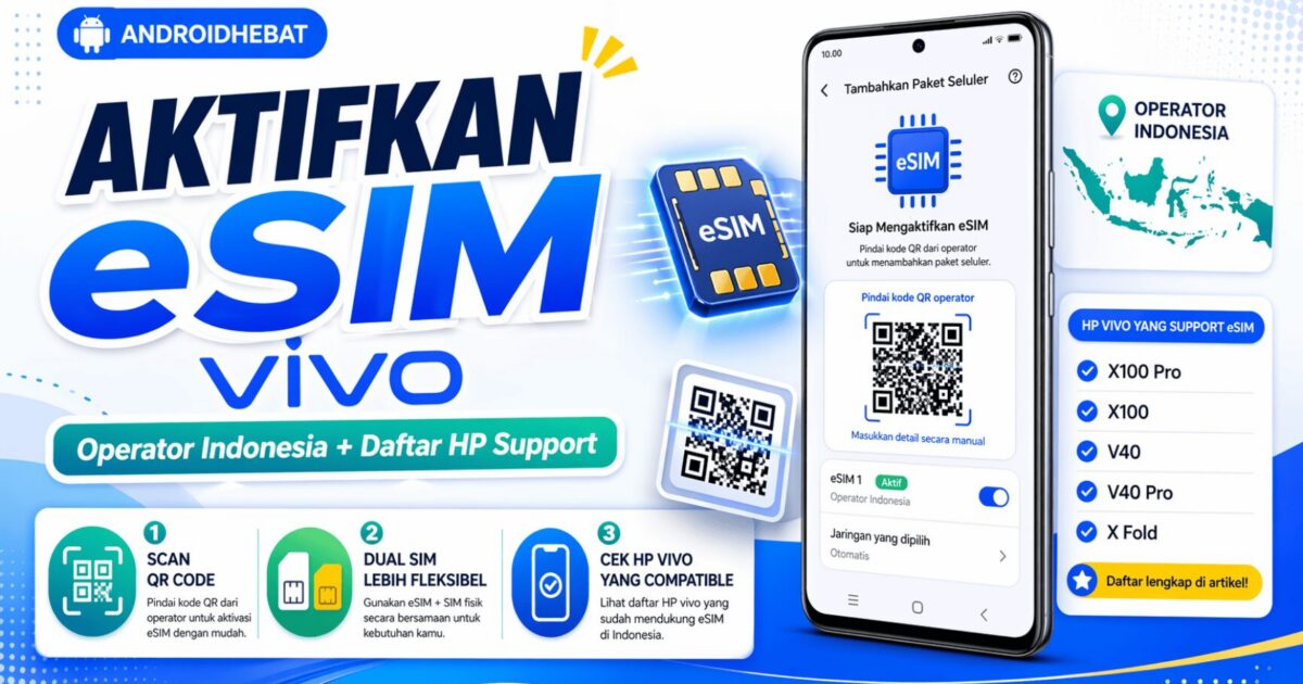 Daftar HP Vivo yang support eSIM dan cara aktivasi eSIM di Vivo