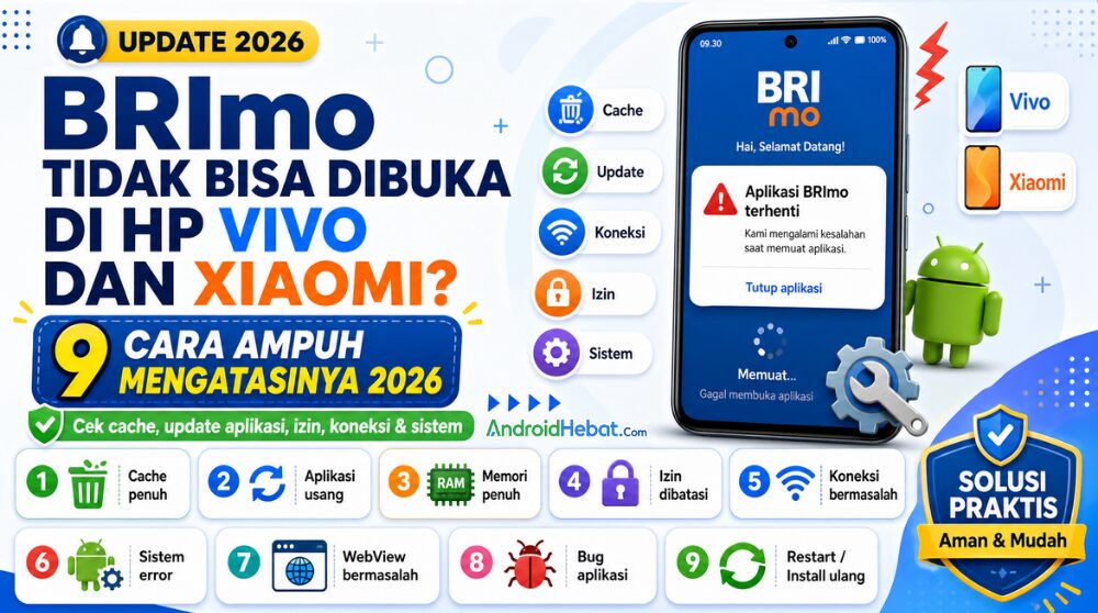 ketika aplikasi brimo tidak bisa dibuka di android