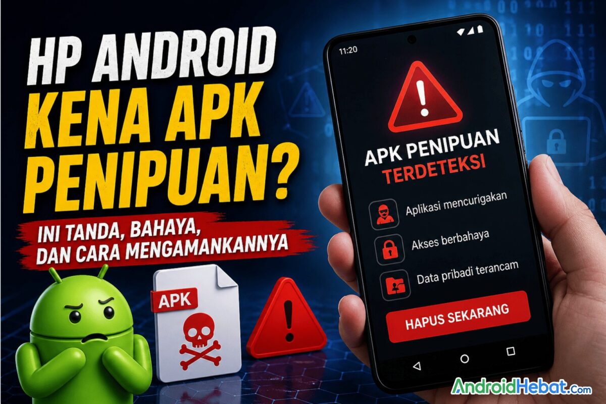 cara menghapus file APK Penipuan