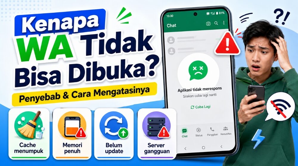 solusi wa tidak bisa dibuka di android