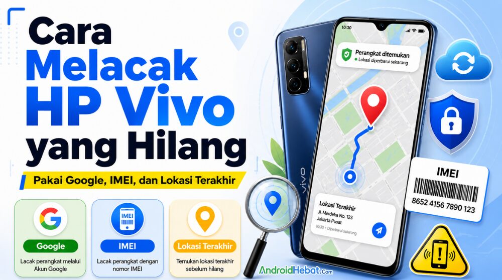 cara melacak hp vivo yang hilang