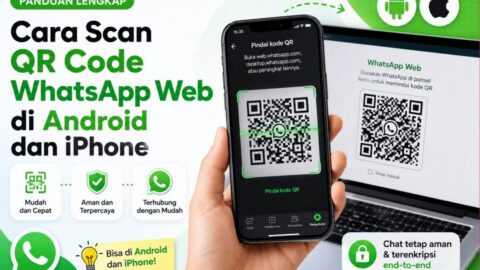Cara Scan QR Code WhatsApp Web di Android dan iPhone
