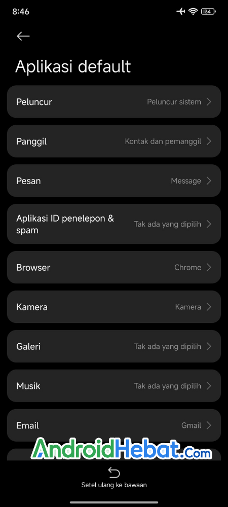 apa itu aplikasi default android