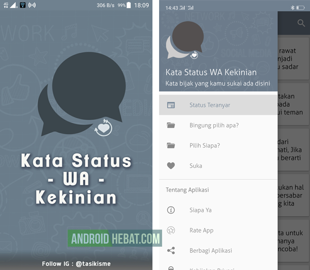  Aplikasi  Status Wa  Keren Terbaru untuk Android