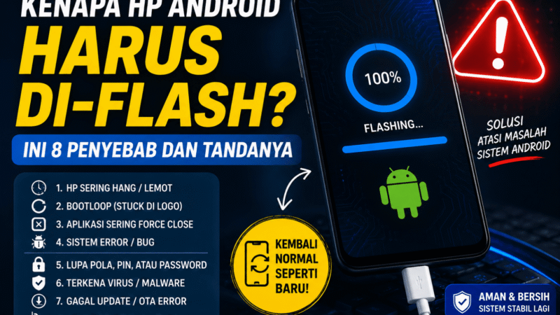 Kenapa HP Android Harus Di-Flash? Ini 8 Penyebab dan Tandanya