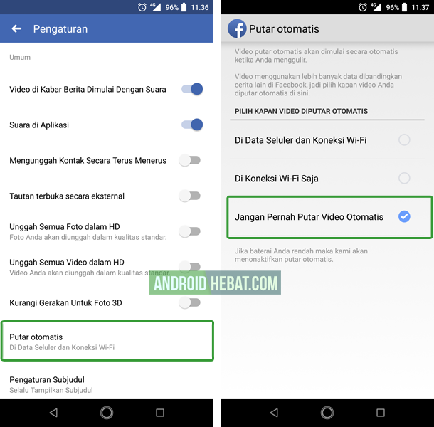 agar facebook tidak memutar video otomatis