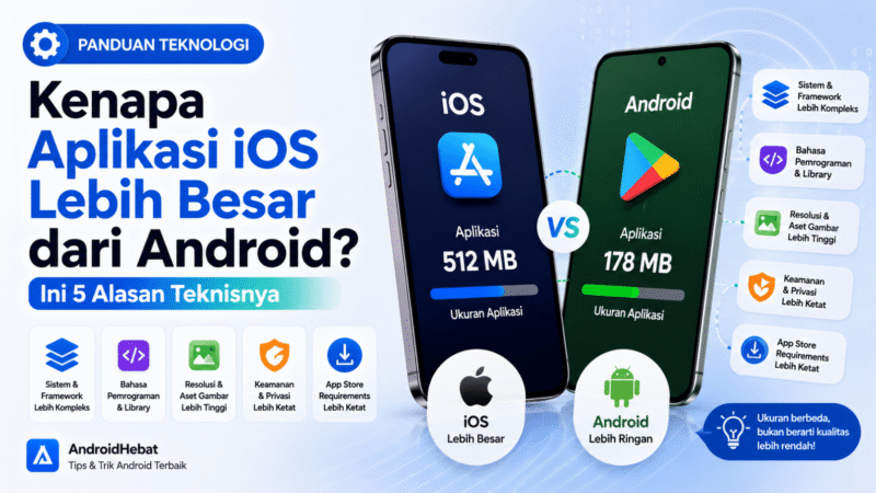 Kenapa Aplikasi iOS Lebih Besar dari Android? Ini 5 Alasan Teknisnya