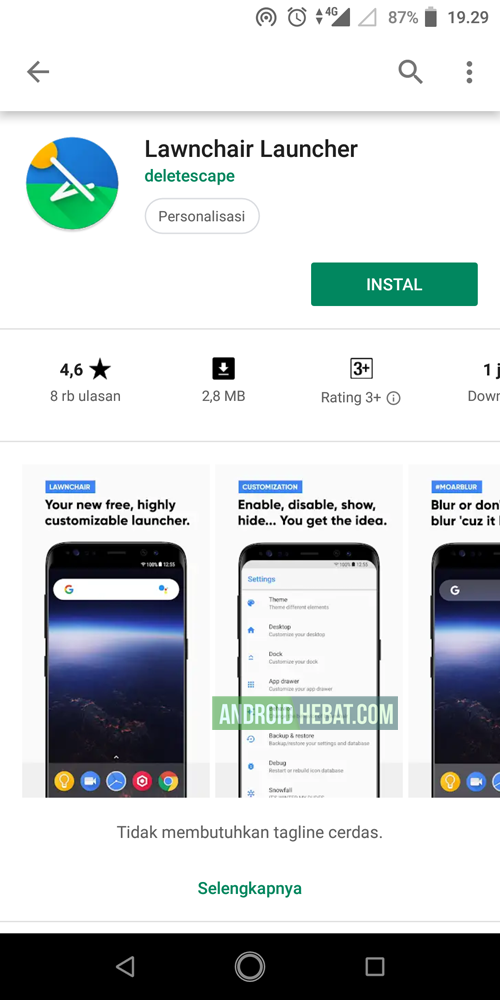 launcher android tanpa iklan