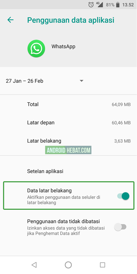 whatsapp lambat terima pesan