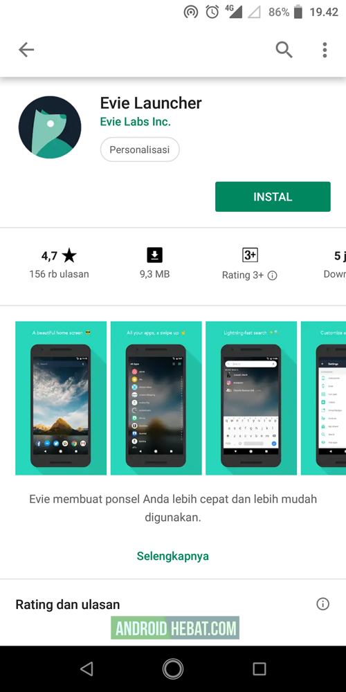 peluncur keren tanpa iklan