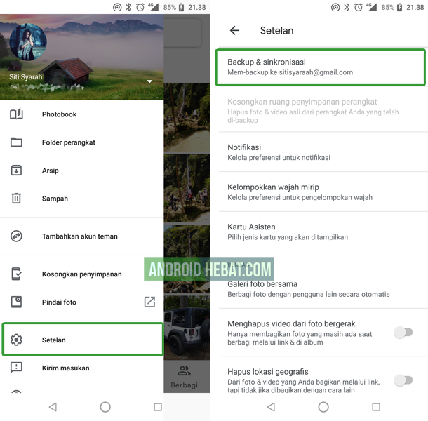 Simpan Foto Online di Akun Google – AndroidHebat