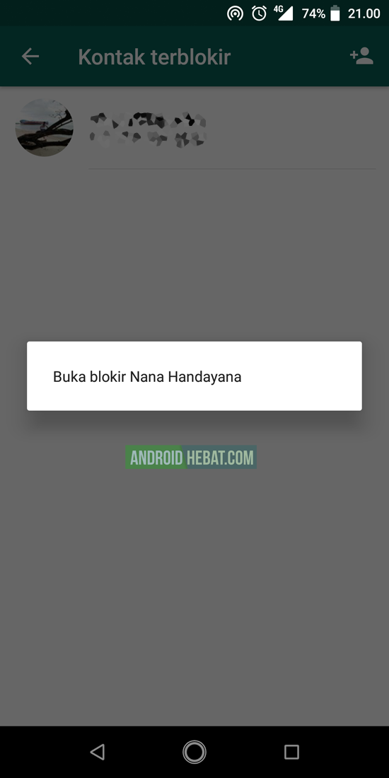 apakah kontak wa bisa disembunyikan