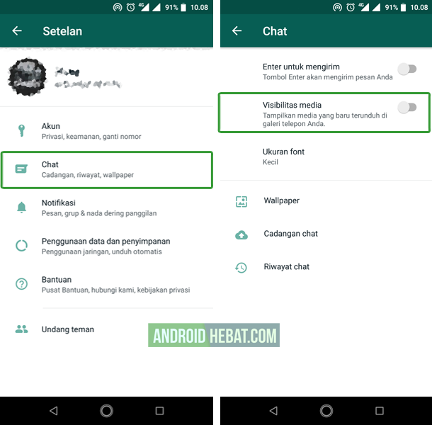 agar foto whatsapp tidak tersimpan otomatis di galeri