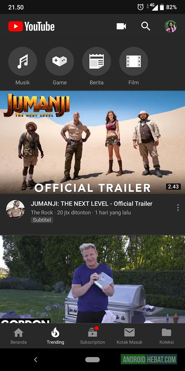 ganti trending youtube