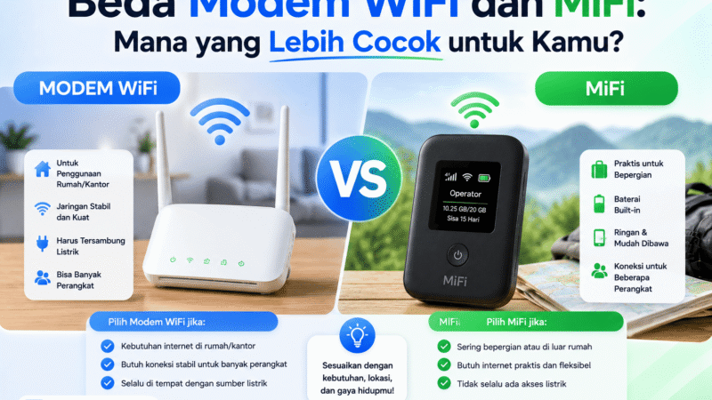 Beda Modem WiFi dan MiFi: Mana yang Lebih Cocok untuk Kamu?