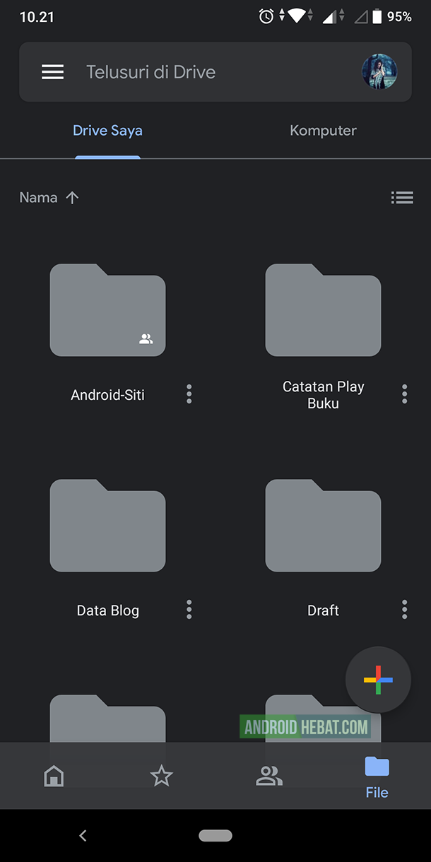 contoh layanan cloud di android