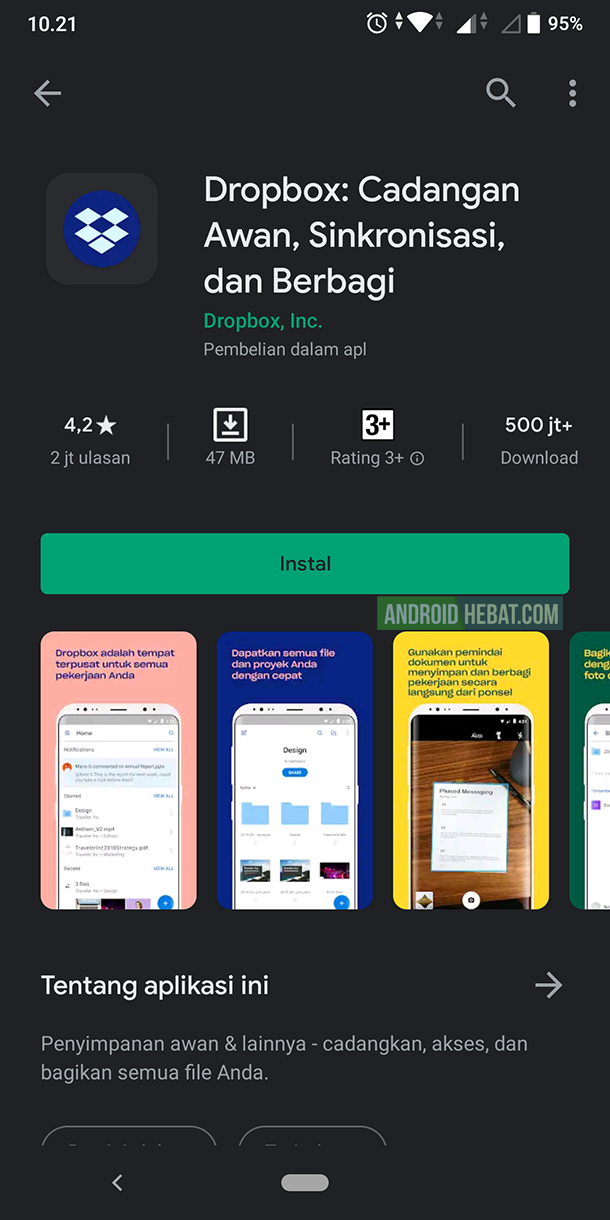 manfaat dropbox di android