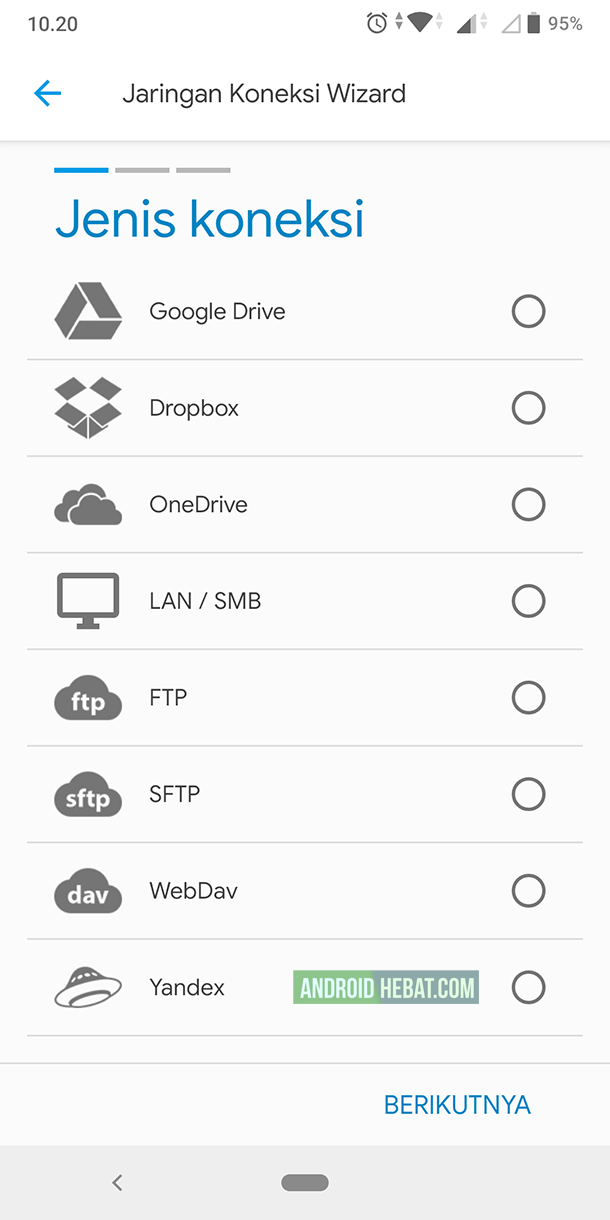 penyimpanan cloud terbaik di Android