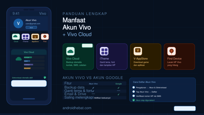 Manfaat Akun Vivo: Fungsi, Cara Daftar, dan Panduan Lengkap Vivo Cloud