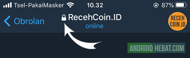 ciri secret chat di Android