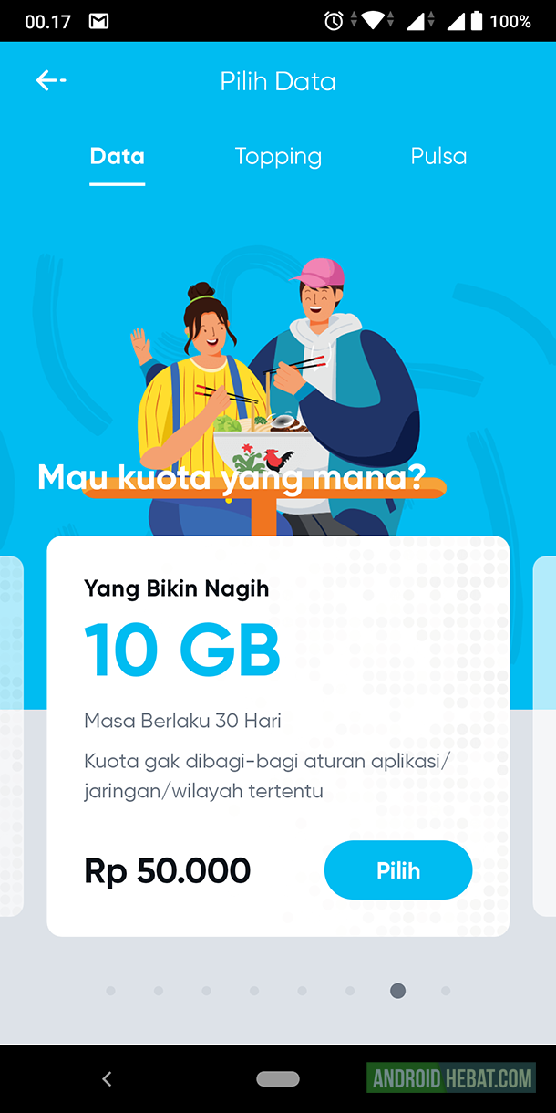 kecepatan kartu by.u