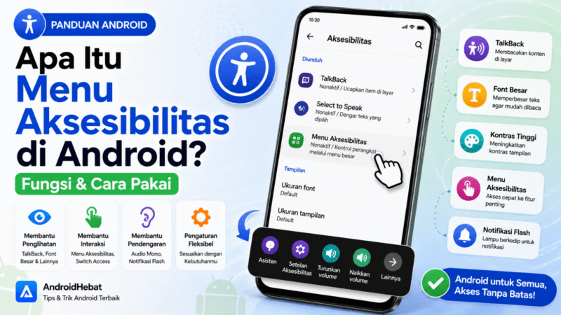 Apa Itu Menu Aksesibilitas di Android? Fungsi & Cara Pakai