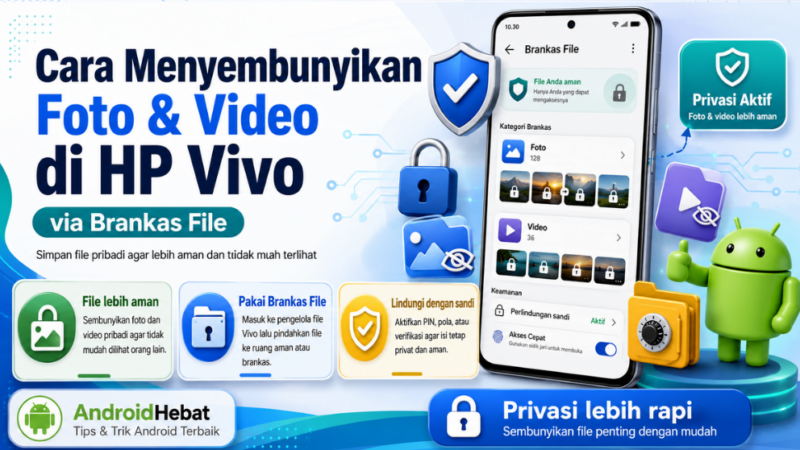 Cara Menyembunyikan Foto dan Video di HP Vivo Pakai File Safe / Brankas File
