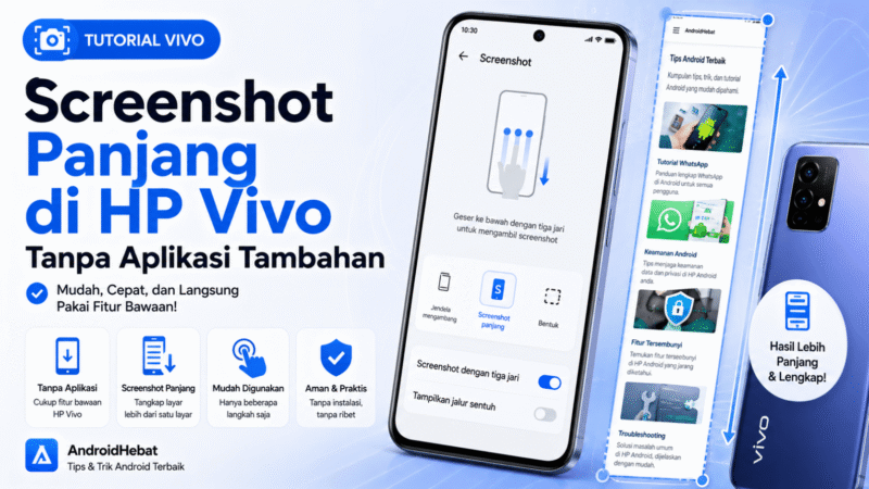 Screenshot Panjang di HP Vivo Tanpa Aplikasi Tambahan, Ternyata Semudah Ini