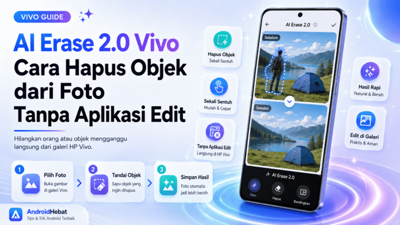 AI Erase 2.0 Vivo: Cara Hapus Objek dari Foto Tanpa Aplikasi Edit (2026)