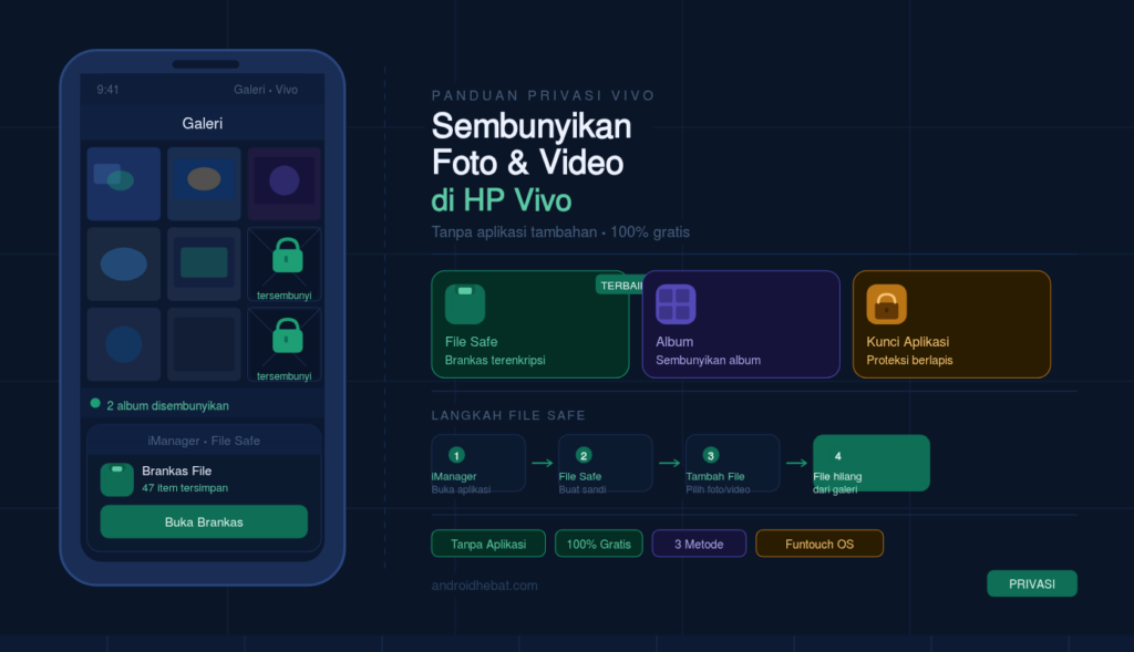 cara sembunyikan video di galeri vivo