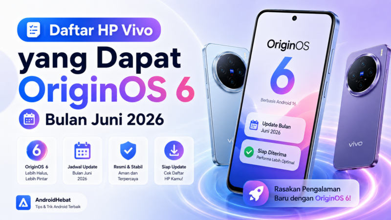 Daftar HP Vivo yang Dapat OriginOS 6 Bulan Juni 2026