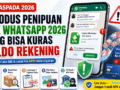5 Modus Penipuan APK WhatsApp 2026 yang Bisa Kuras Saldo Rekening dalam Hitungan Menit