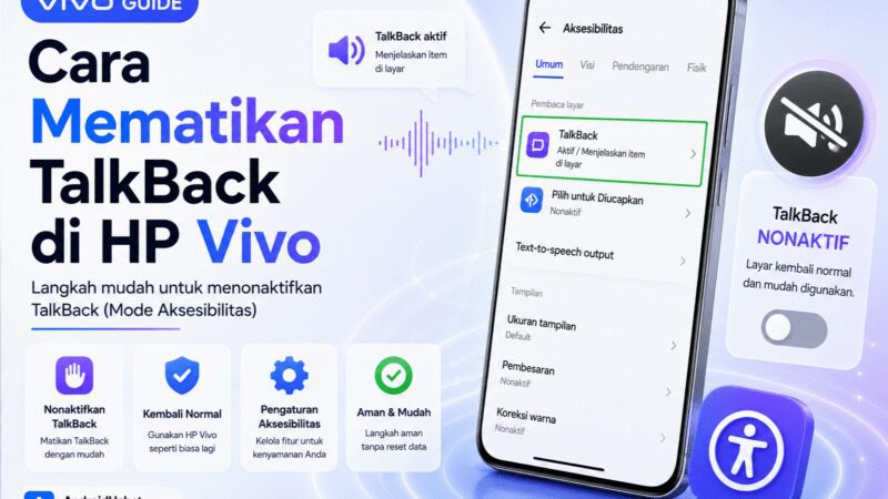 Cara Mematikan TalkBack Vivo: Panduan Lengkap Tanpa Panik