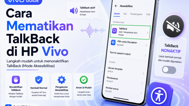Cara Mematikan TalkBack Vivo: Panduan Lengkap Tanpa Panik