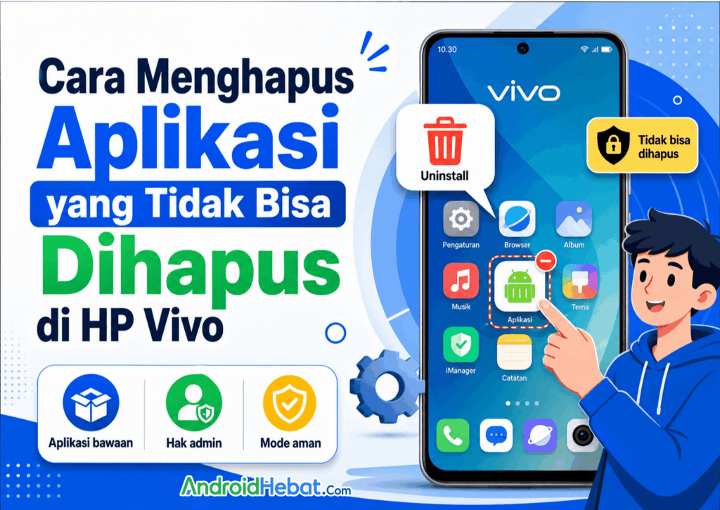 cara hapus aplikasi bawaan hp vivo