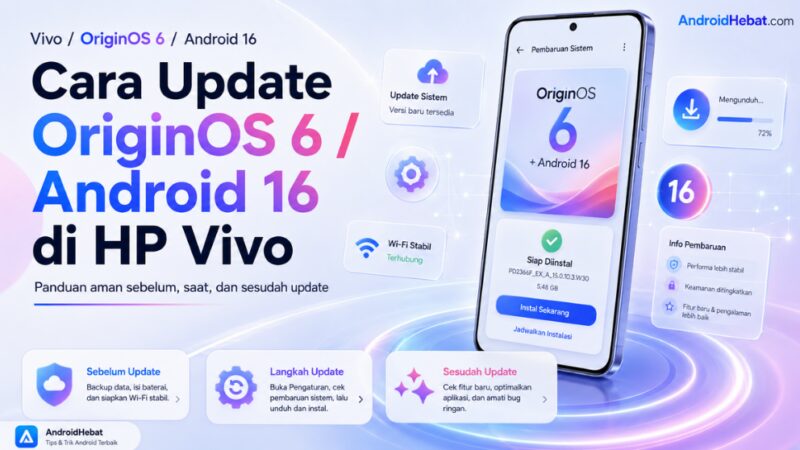 Cara Update OriginOS 6 / Android 16 di HP Vivo
