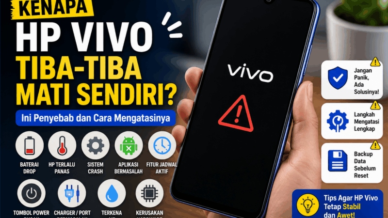 HP Vivo Tiba-tiba Mati Sendiri? Jangan Panik, Coba 8 Cara Ini Dulu