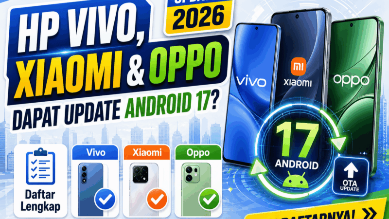 Daftar Lengkap HP Vivo, Xiaomi, dan Oppo yang Dapat Update Android 17