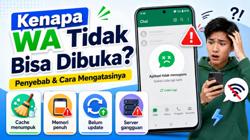 Kenapa WA Tidak Bisa Dibuka? Ini Penyebab dan Solusinya