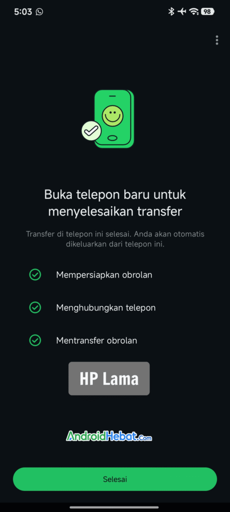 transfer obrolan wa dari vivo ke xiaomi-7